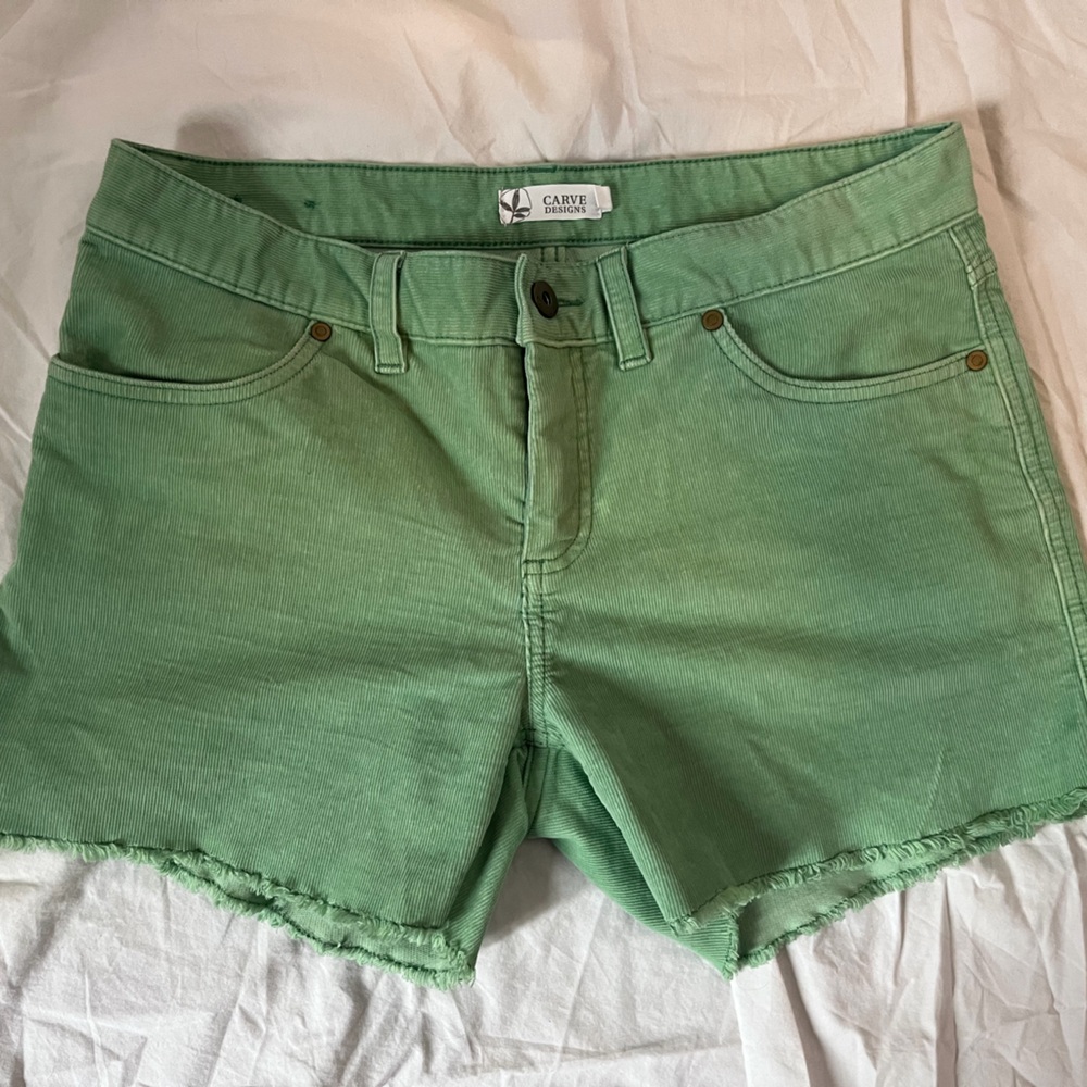 Carve Designs Mint Green Jean Shorts